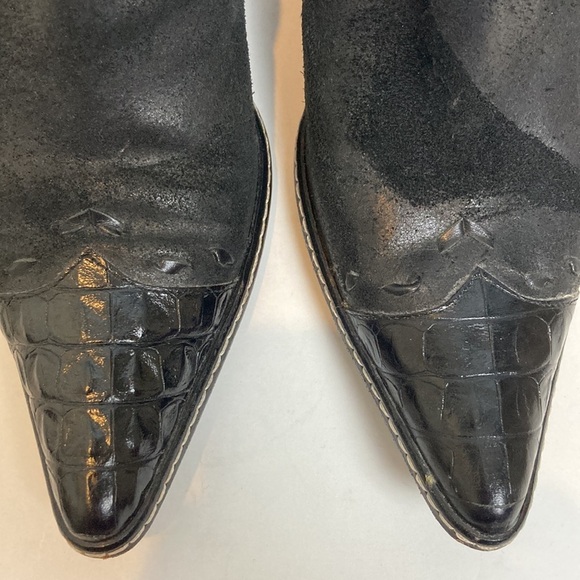 Donald J. Pliner Western Couture Collection Zip-up Ankle Boots Sz 7.5 Rodeo - Picture 8 of 16